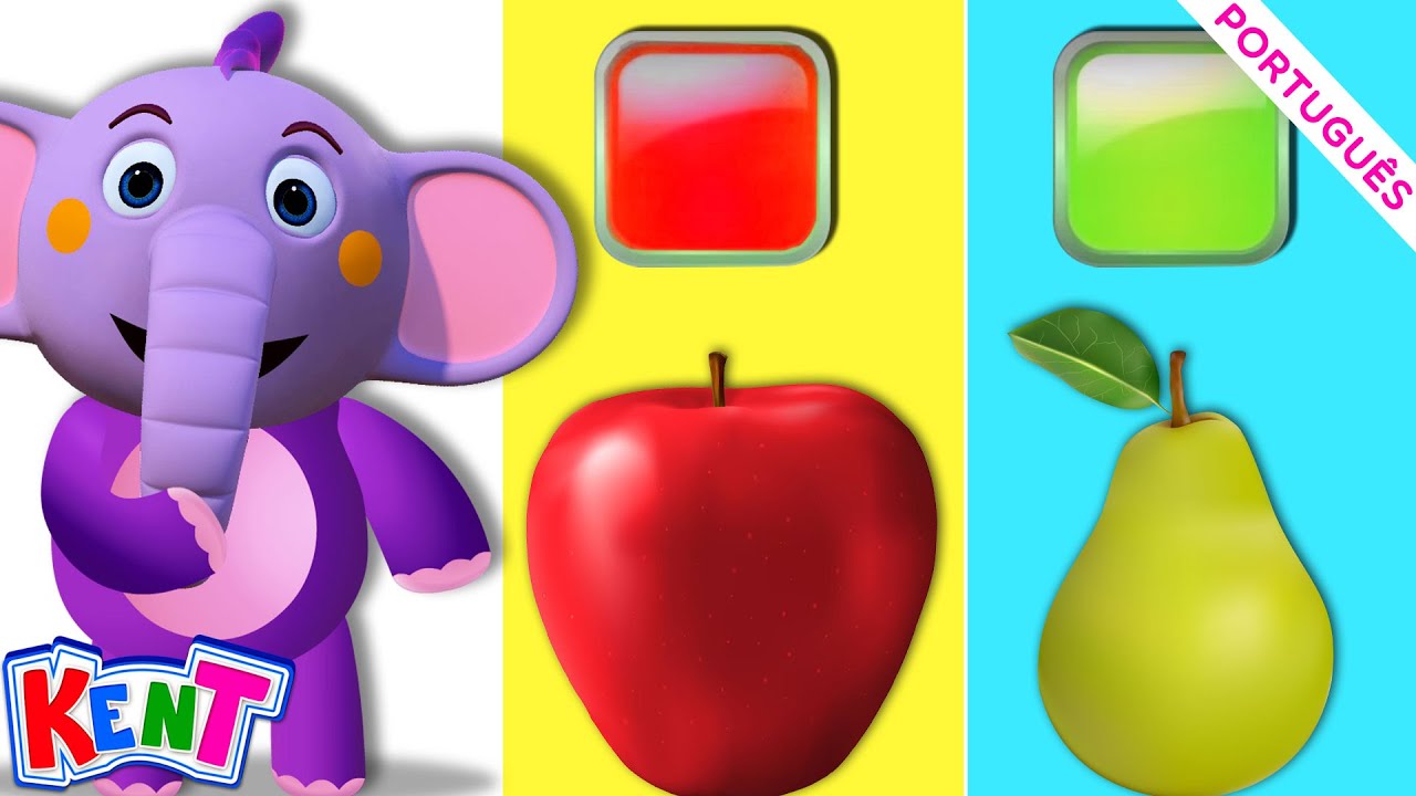 ⁣Kent o Elefante | Aprenda Formas Geométricas Com Frutas | DESENHOS ANIMADOS