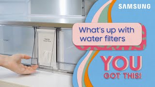 Changing the water filter on your Samsung refrigerator | Samsung US