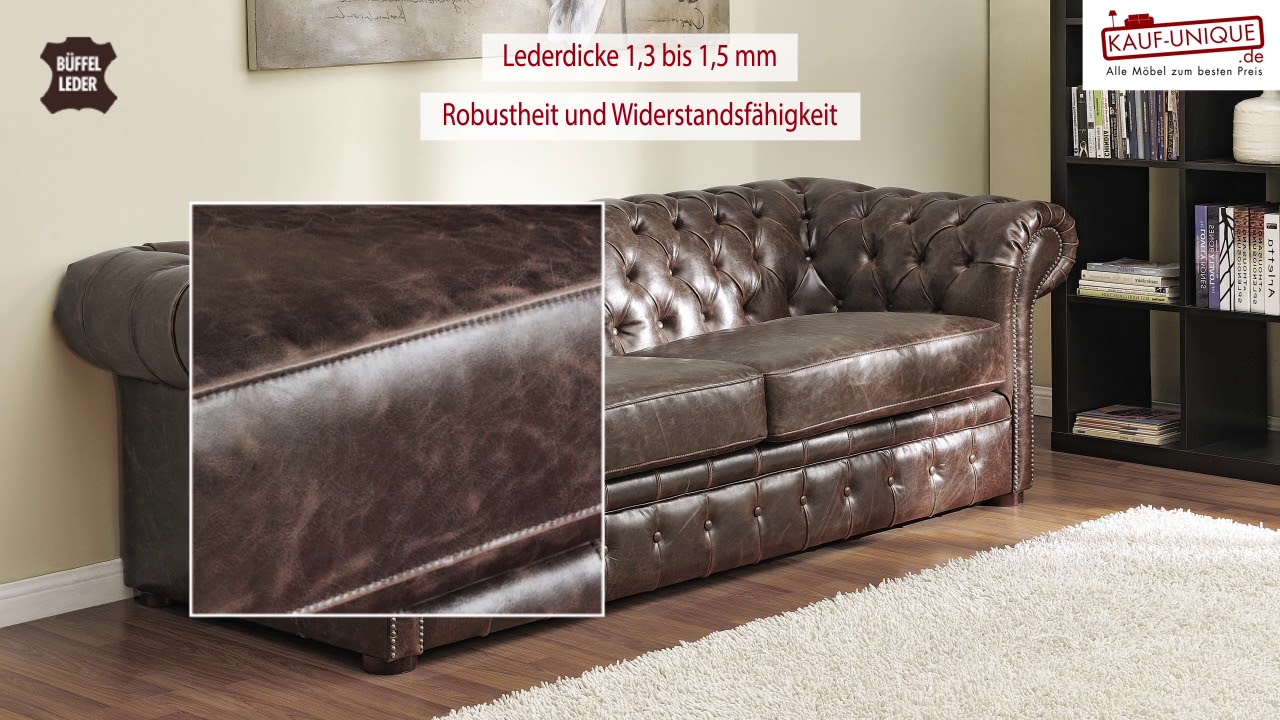 Chesterfield Ledergarnitur Clotaire