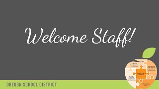 Welcome OSD Staff