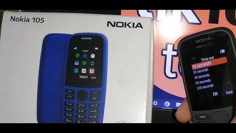 how to change screen timeout in nokia 105 ta 1304 ss mobile