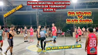 RED DRAGON VS BLACK MAMBA!! PADADA BASKETBALL ASSOCIATION TOURNAMENT SEASON4