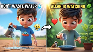Ahmed Learns Dont Waste Water Islamic Moral Story For Kids Learn With Mama & Ahmed