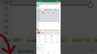 Excel Mobile | How to: Apply cells border | Microsoft Excel | Mobile App screenshot 5