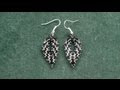 Russian leaf with delica beads earrings video version beading tutorial