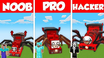Minecraft CHOO CHOO CHARLES STATUE BUILD CHALLENGE : NOOB vs PRO vs HACKER in Minecraft / Animation