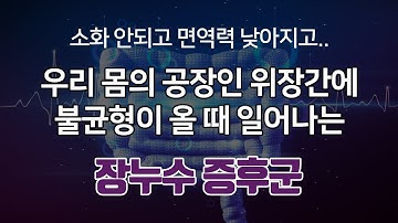 소화 안되고 면역력 낮아질 때 의심해 보세요. 장누수 증후군