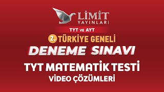 2 Türki̇ye Geneli̇ Deneme Sinavi Tyt Matemati̇k Testi̇ Vi̇deo Çözümleri̇