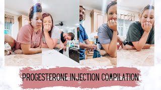 Progesterone Injection Compilation