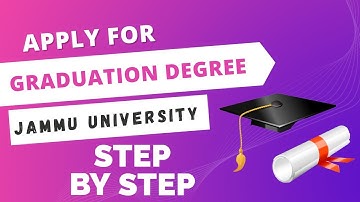 How to Apply for Graduation Degree Jammu University