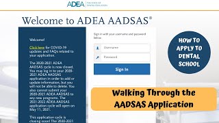 The AADSAS Application || How to Apply to Dental School screenshot 4