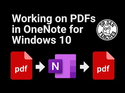 Working on PDFs in OneNote for Windows 10