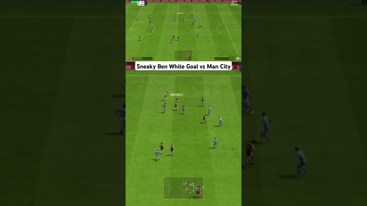 Sneaky Ben White Goal vs Man City  