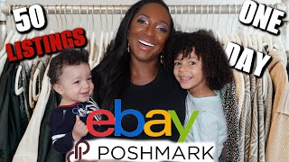 How to Photograph & List FAST & EASY| Reselling Business Ebay Poshmark
