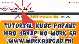 How to search for a job at www.workabroad.ph by Rodel Dupalco 136 views 1 year ago 7 minutes, 38 seconds