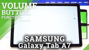 How to Change Volume Buttons Function in SAMSUNG Galaxy Tab A7 2020 - Volume Tabs in Camera App