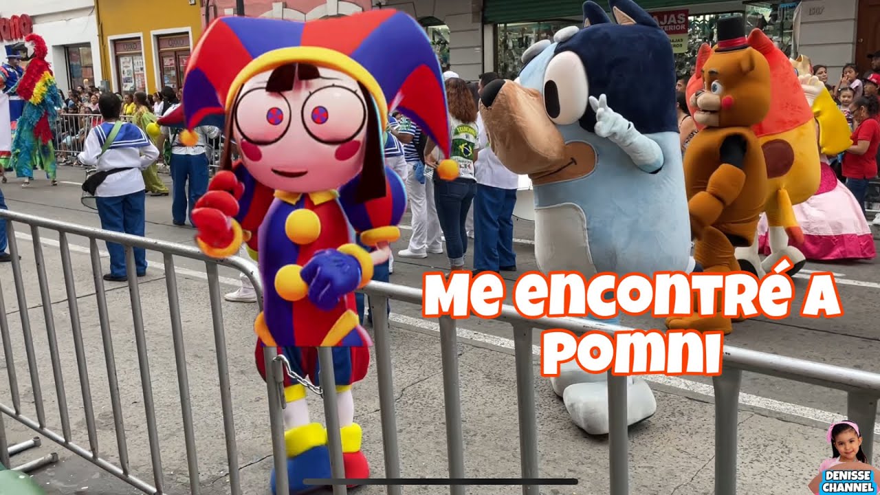 Me encontré a pomni en el desfile. 100 años carnaval de Veracruz