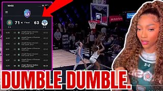 Angel Reese puts on MISSED LAYUP CLINIC as Unrivaled Teammates CARRY HER to a WIN! WNBA