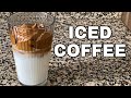 How To Make Iced Coffee at Home (easy frothy dalgona coffee)