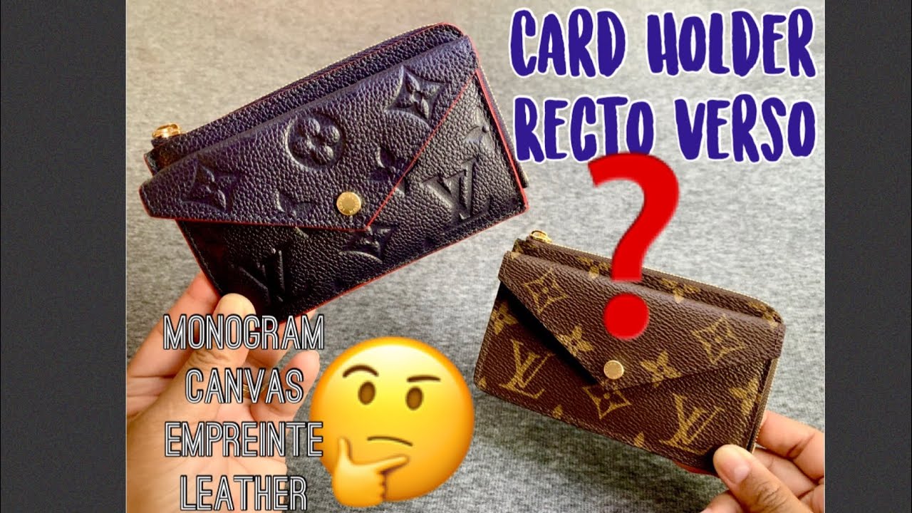 Louis Vuitton Card Holder Recto Verso Black Monogram Empreinte
