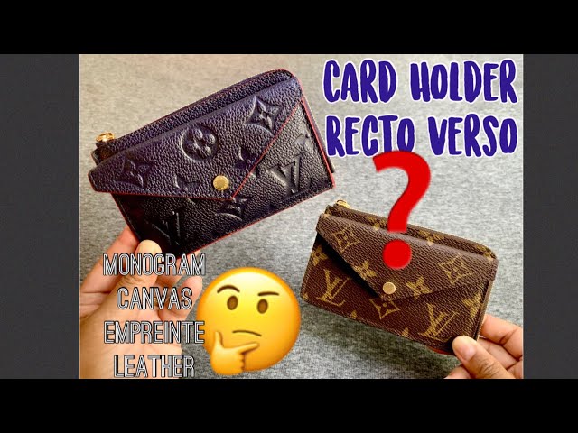 LOUIS VUITTON Recto Verso Monogram Empreinte Card Holder Black