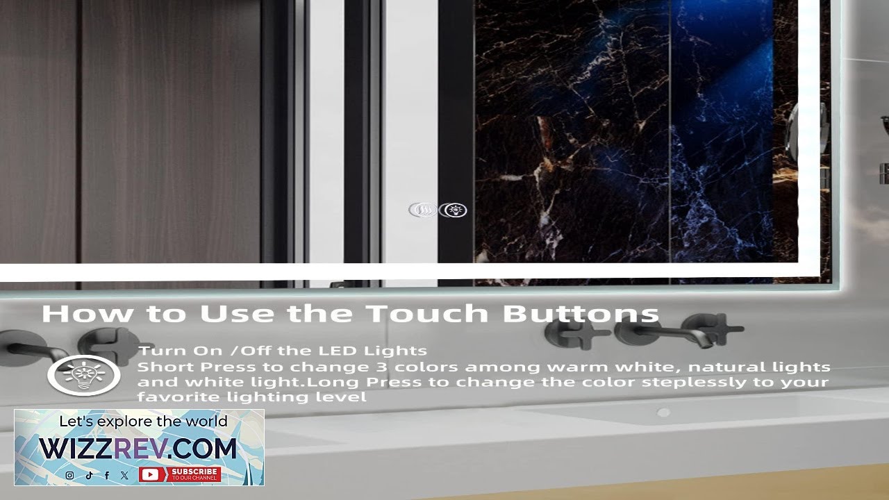 Garvee LED Bathroom Mirror 24x32 inch with Anti Fog Memory Brightness Dimmable LED