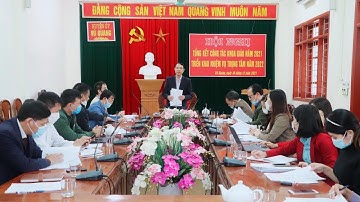 Ban Tuyên giáo Huyện ủy Vũ Quang tổng kết công tác khoa giáo năm 2021 triển khai nhiệm vụ năm 2022.