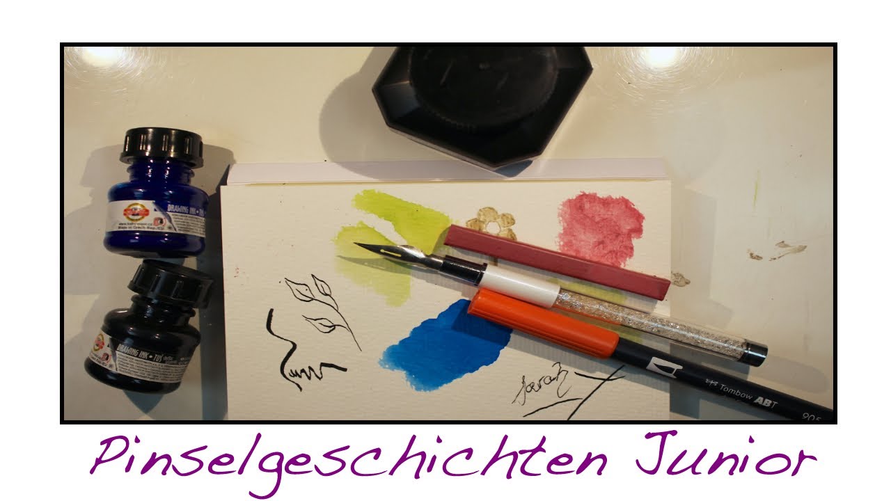 Pinselgeschichten Junior Tusche Youtube