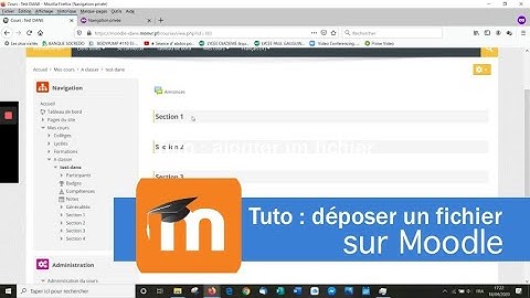02 Moodle - Deposer un fichier