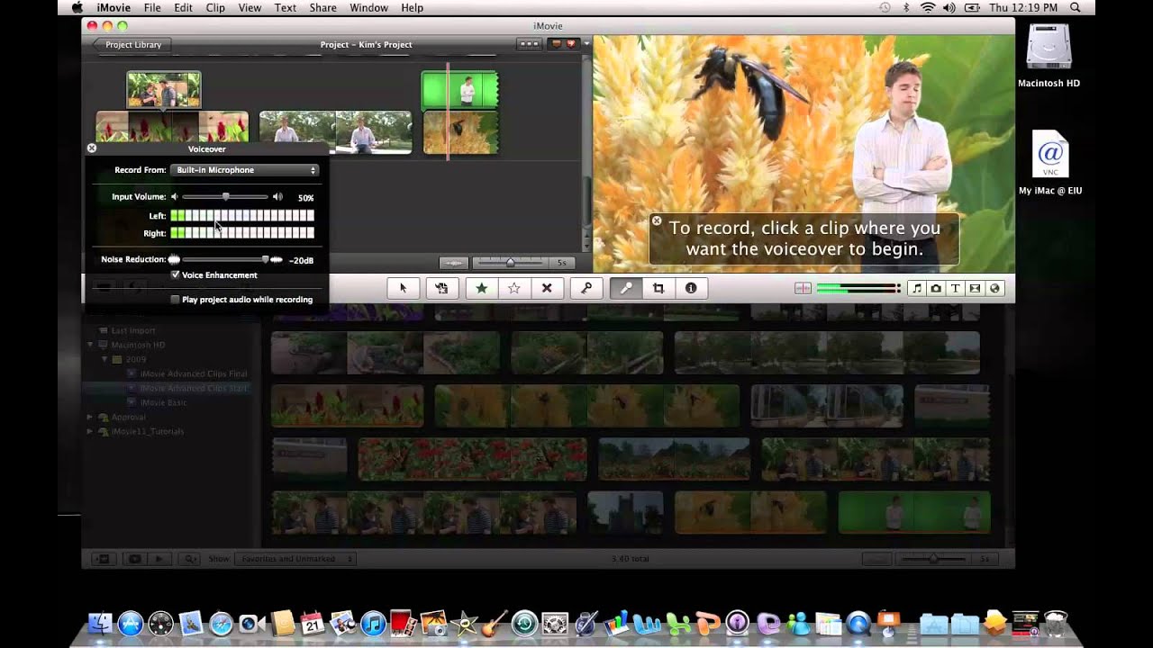 video phone beyonce mp3 iMovie 11: Recording Voiceovers