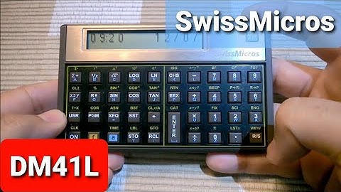 SwissMicros Calculator DM41L | HP41-CX Clone | Alarm setting | XYZALM