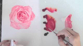 ♥ How I paint Roses, (with oil) ♥