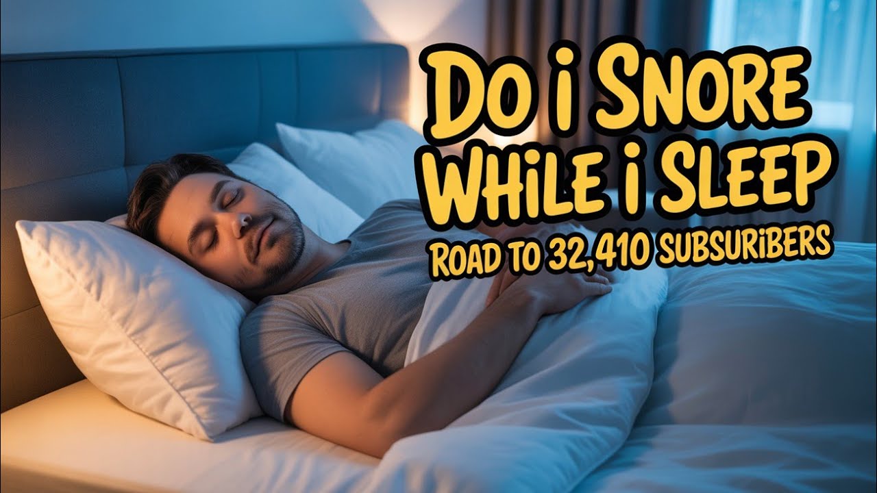 Do I snore while I sleep road to 32,410 subscribers - YouTube