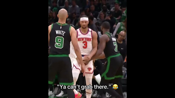 Josh Hart and Jaylen Brown got into it 😅