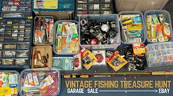 When fishing pays for my fishing | $$$ to $$$$ | Vintage fishing garage sale | Part 1
