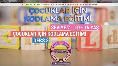 Kodlama Eğitimi - Çocuklar için Kodlama #3