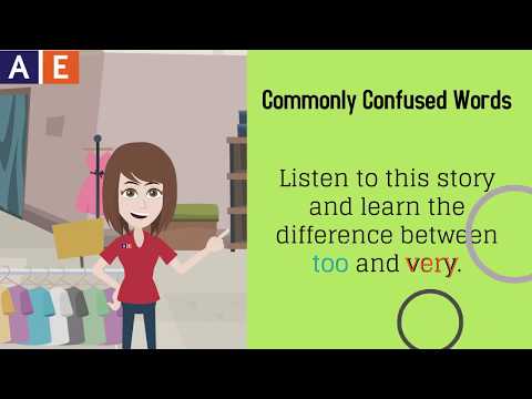 Commonly Confused Words - Too and Very