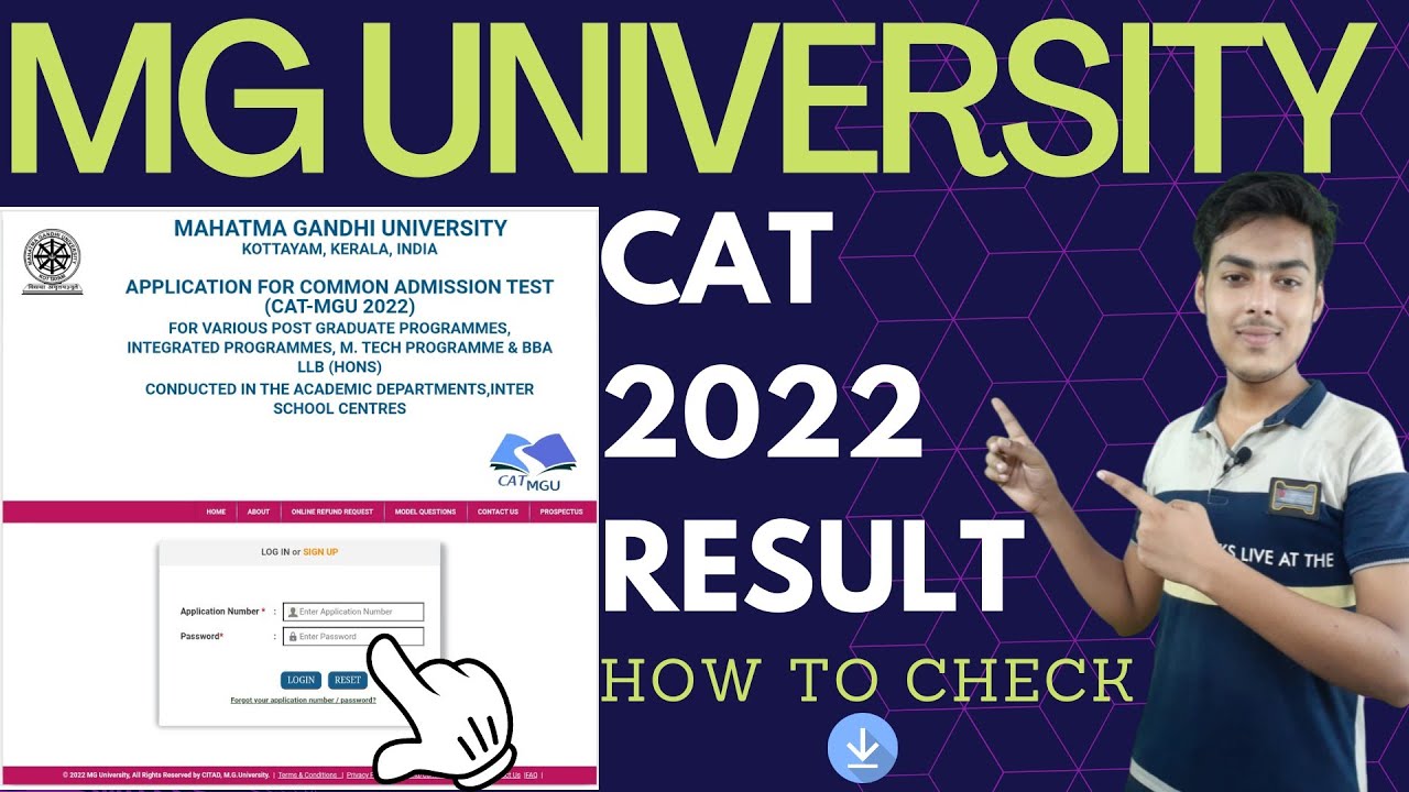 mgu cat result 2022 | how to check mg university cat result 2022