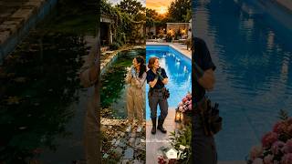 Satisfying Pool Renovation ASMR: Before and After 🤩 #satisfying #poolrenovation