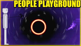 Lanzo Humanos al AGUJERO NEGRO - PEOPLE PLAYGROUND | Gameplay Español