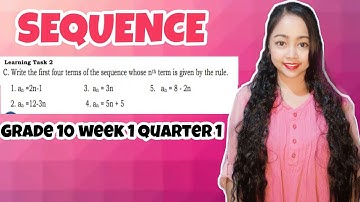 SEQUENCE | Learning Task 2 C Grade 10 Week 1 Quarter 1