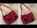 اصنعي شنطه ستان كروشيه جذابه بكل سهوله Ribbon Bag Tutorial 