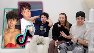 Reacting To My Old TikToks With Jules & Saud *CRINGE*