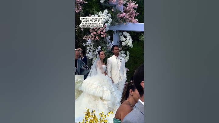 Larissa Manoela e André se emocionam na cerimônia de casamento ❤️