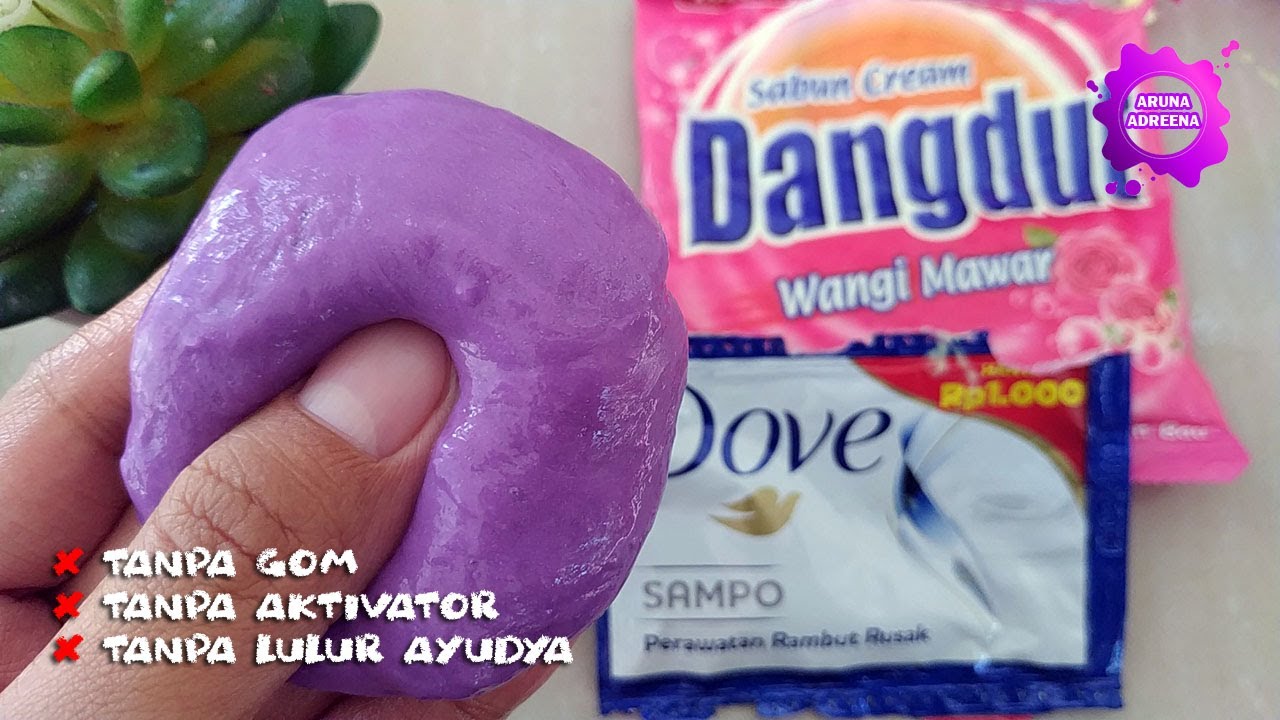 Cara Membuat Slime Dari Shampo Dan Sabun Youtube