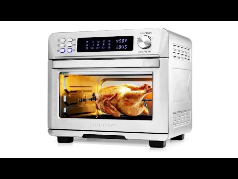 Frigidaire EAFO111-SS Air Fryer Oven, Digital, 26 Quart 10-in-1 Countertop  Toaster Oven 