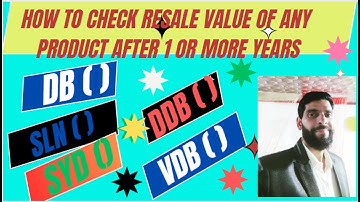 How to calculate resale value of any product in market after 1 or more years in Excel In Hindi|Urdu