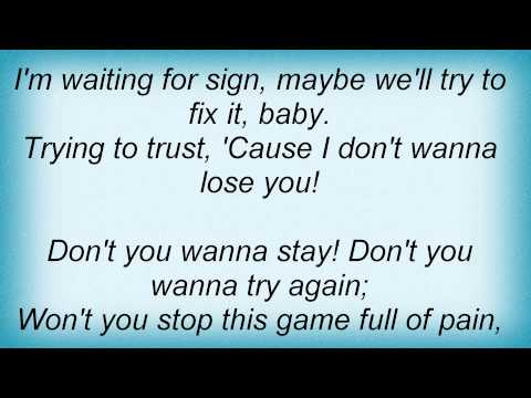 Слова песни Нюша - Don't you wanna stay
