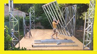 🔥 How to FRAME Walls 🤜 Steel Framing / TINY HOUSE 7 X 4,80 ✅ Drywall