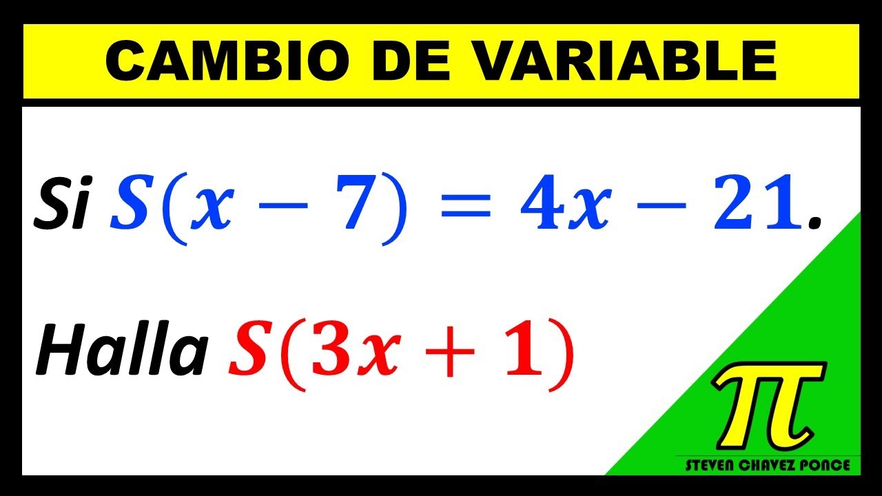 Polinomios | Cambio de Variable | Valor Numérico | ejercicio resuelto